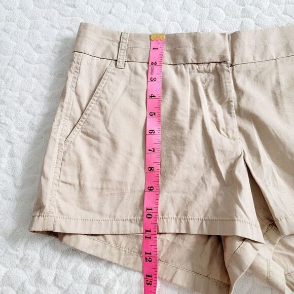 New J. Crew Chino city fit tan shorts khaki pockets 8 comfy lightweight casual - Picture 5 of 7